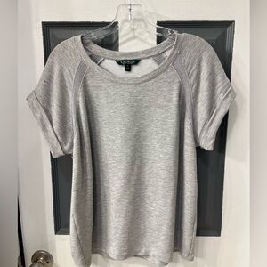 Ralph Lauren Gray Cuffed Sleeve Relaxed T-Shirt